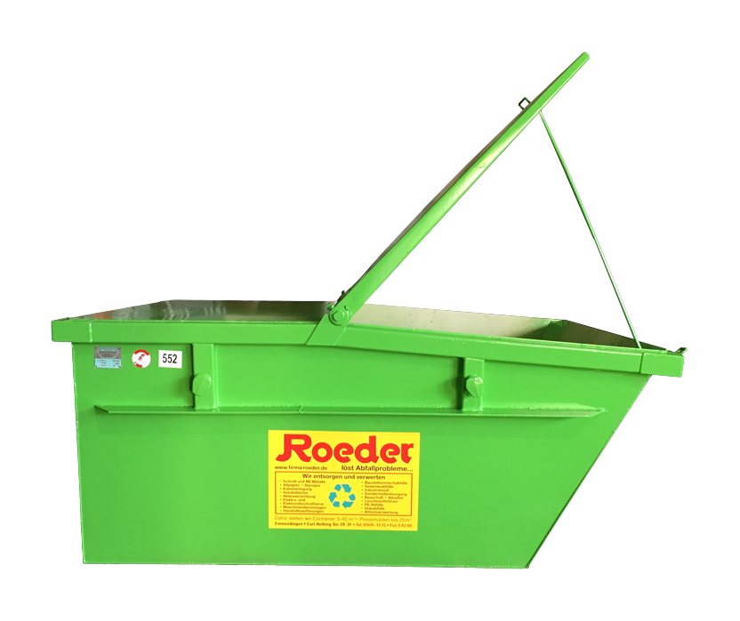 Absetzcontainer 3 m³ mit Deckel