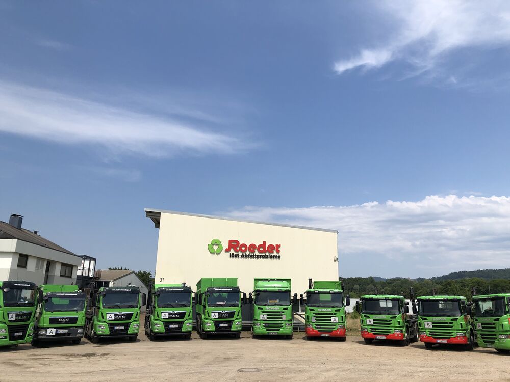 Fuhrpark der Walter Roeder GmbH in Emmendingen